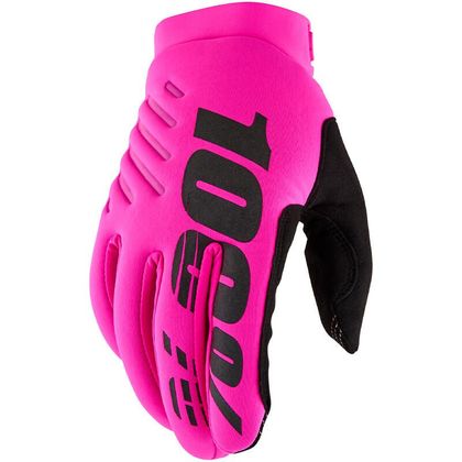 Gants cross 100% BRISKER 2025 - Rose