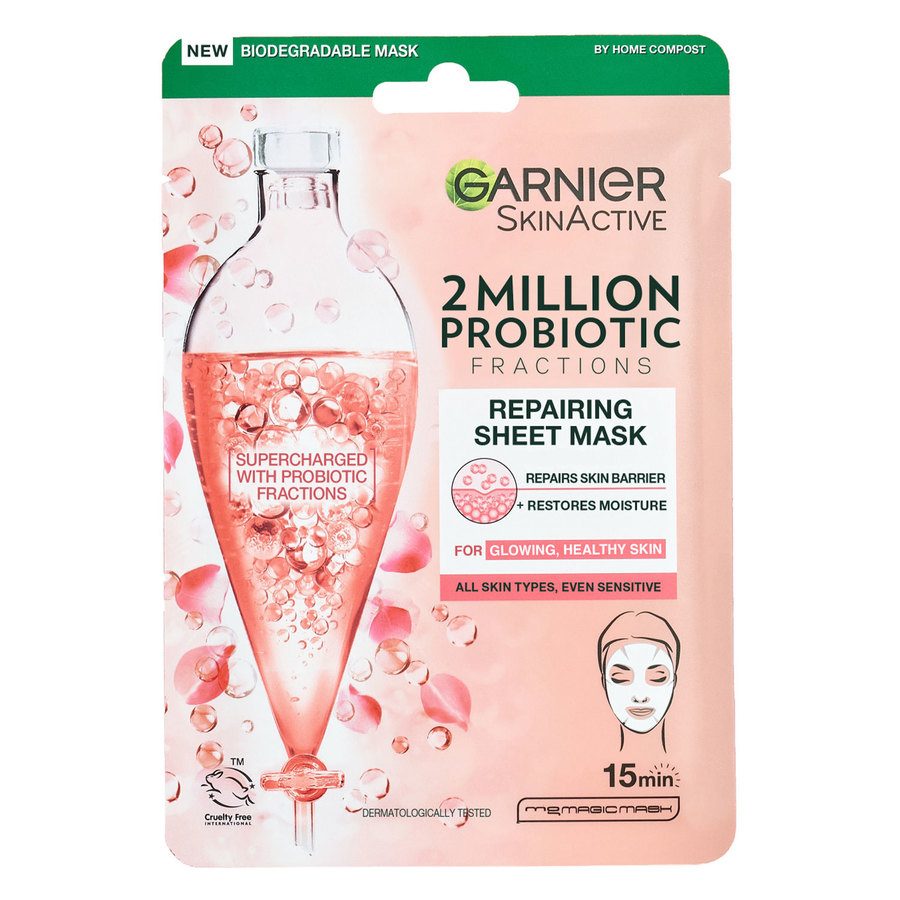 Garnier SkinActive 2 Million Probiotics Fractions Repairing Sheet Mask 22g