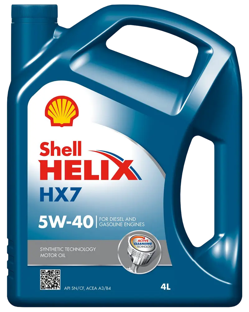SHELL Helix HX7 5W-40 motorolie 4 L