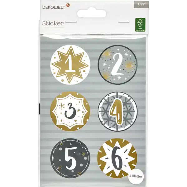 Adventskalender Sticker