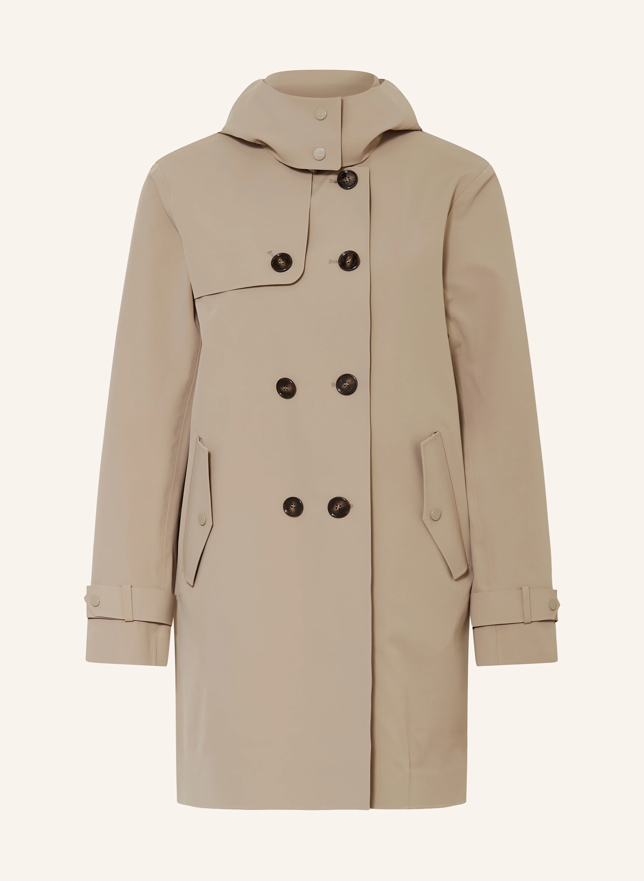 MARC CAIN Trenchcoat mit abnehmbarer Kapuze