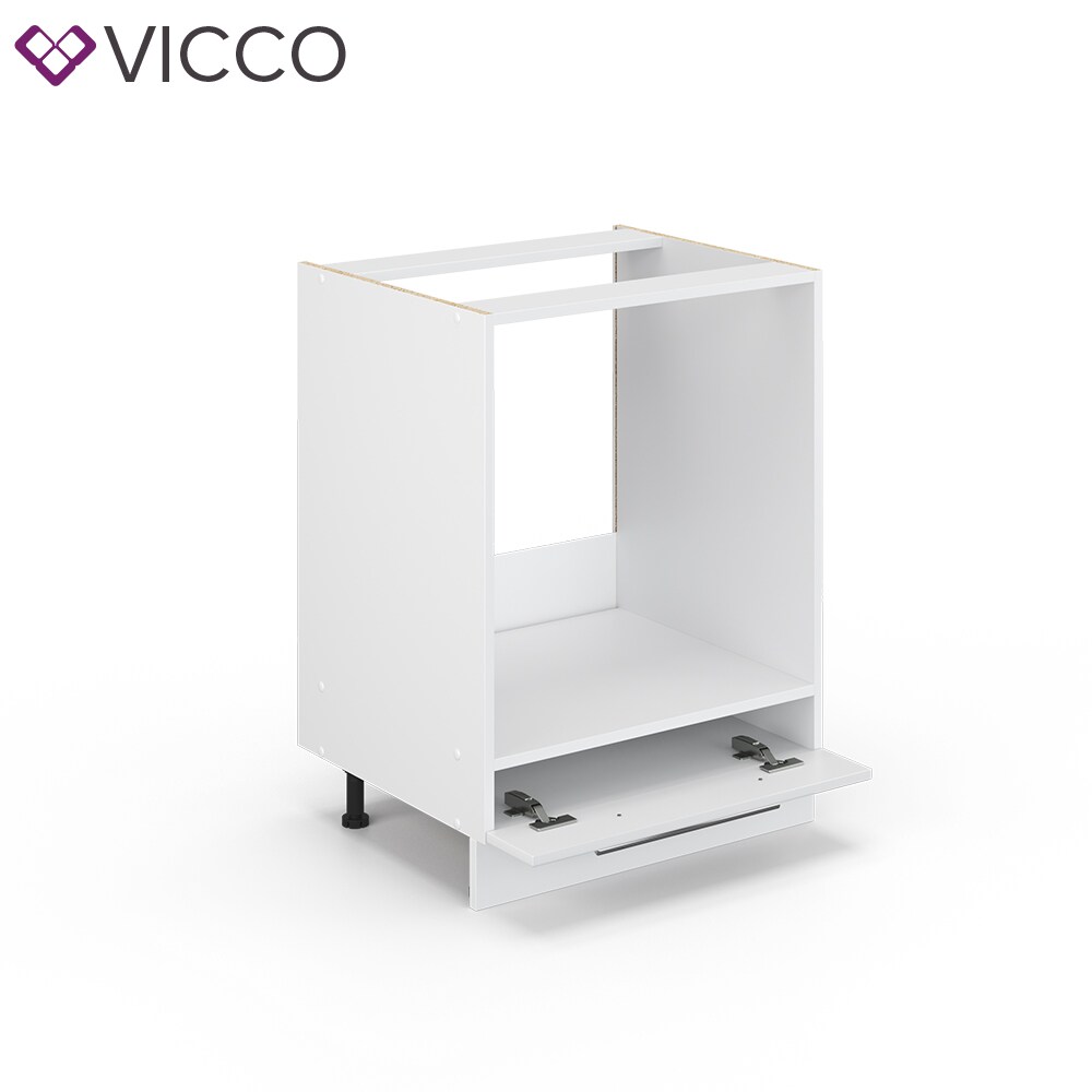 VICCO Herdumbauschrank 60 cm Weiß Küchenzeile Unterschrank Fame