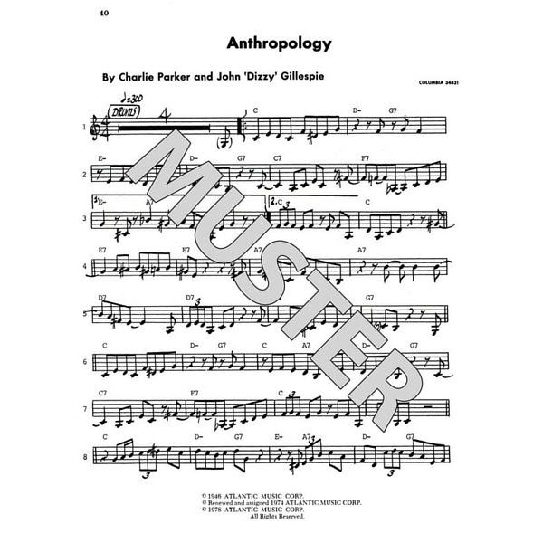 Atlantic Music Charlie Parker Omnibook Bb