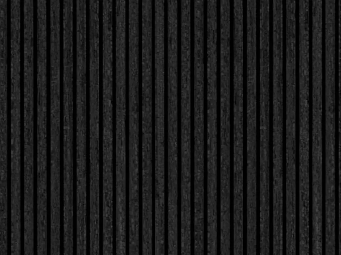 Panneau mural acoustique - Finition bois gris anthracite - Pack de 3,12 m² - Lot de 2 pièces - PENCIA