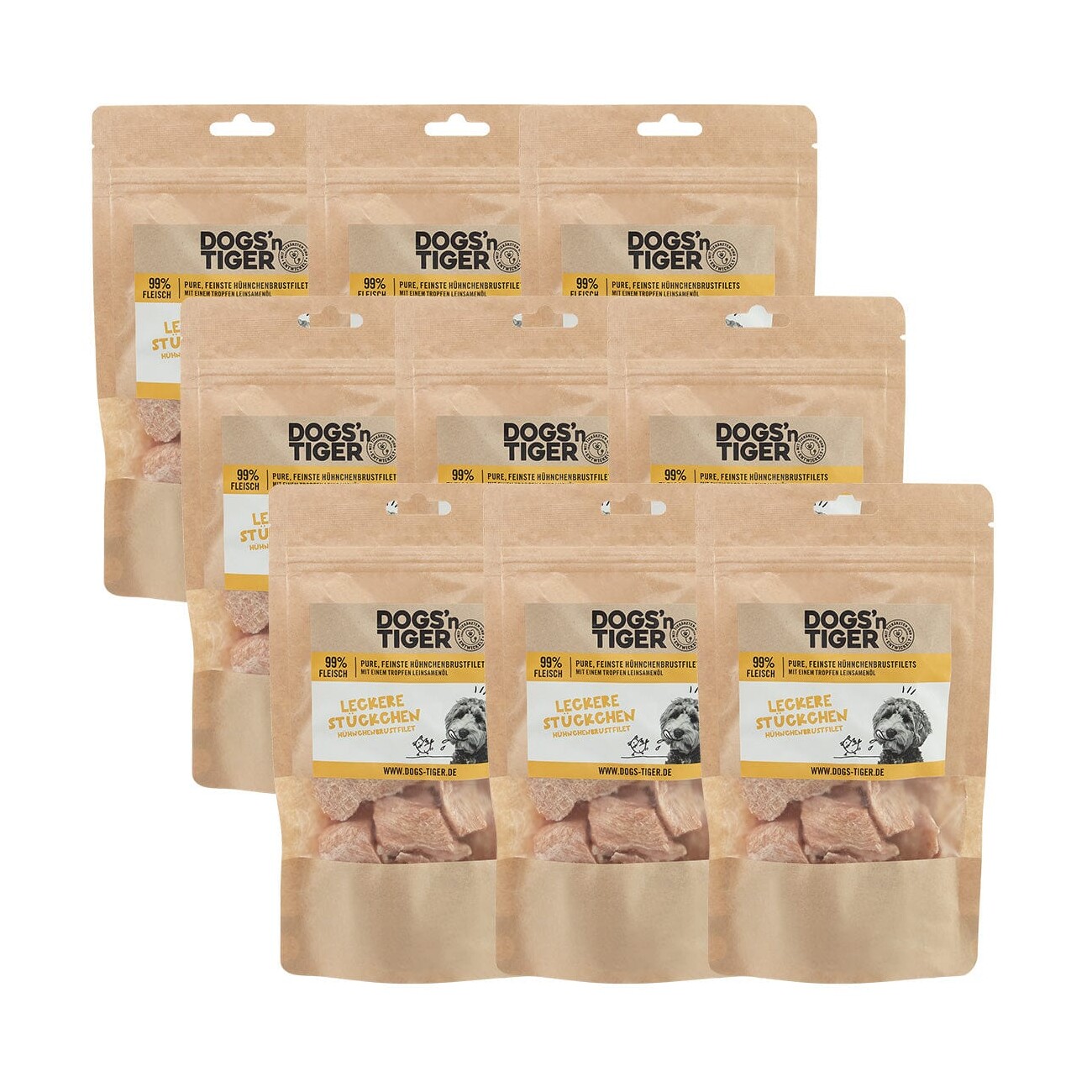 Dogs'n Tiger Leckere Stückchen | Huhn Huhn, 1.04 kg