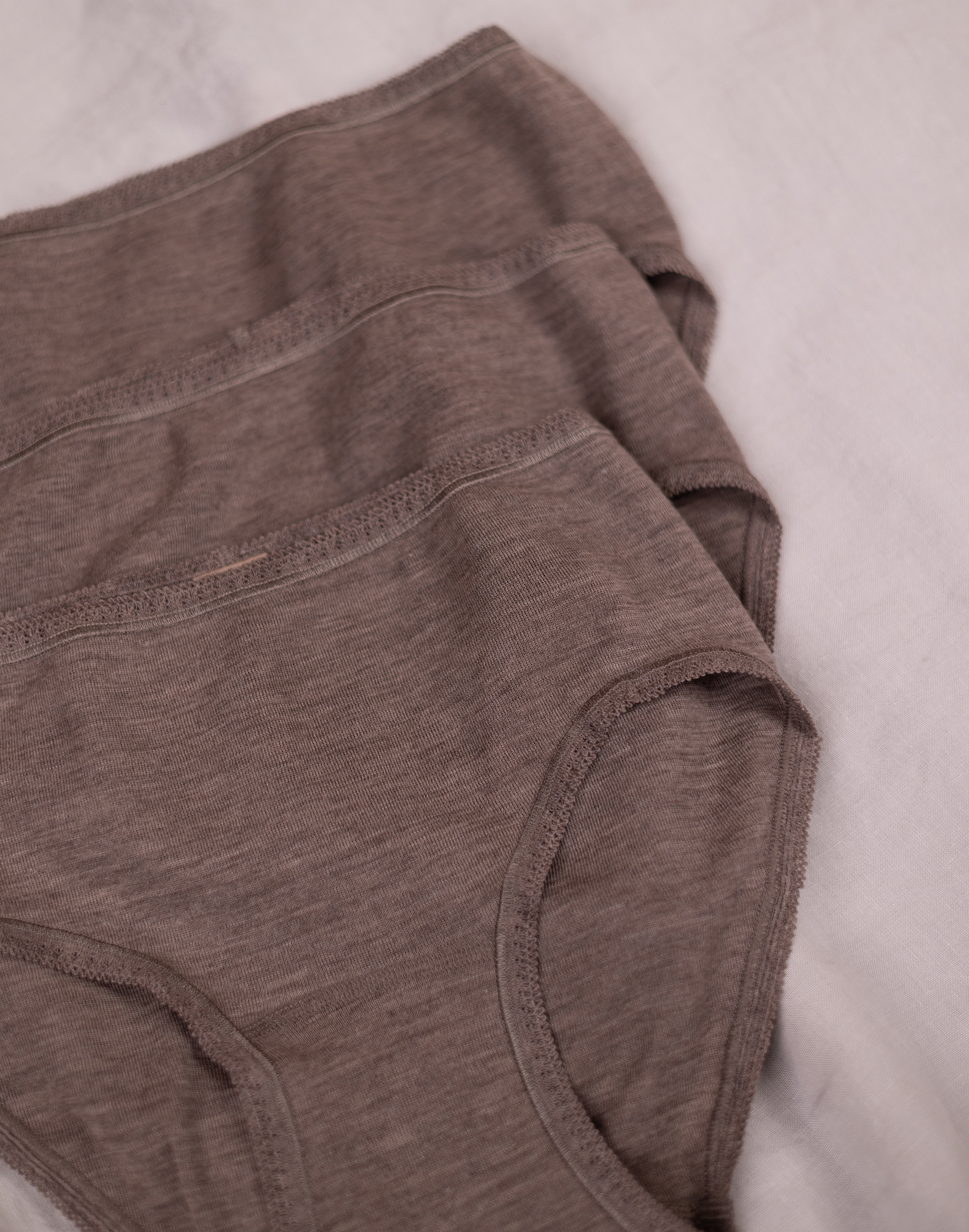 Midi slip van merinowol voor dames (3 stuks)