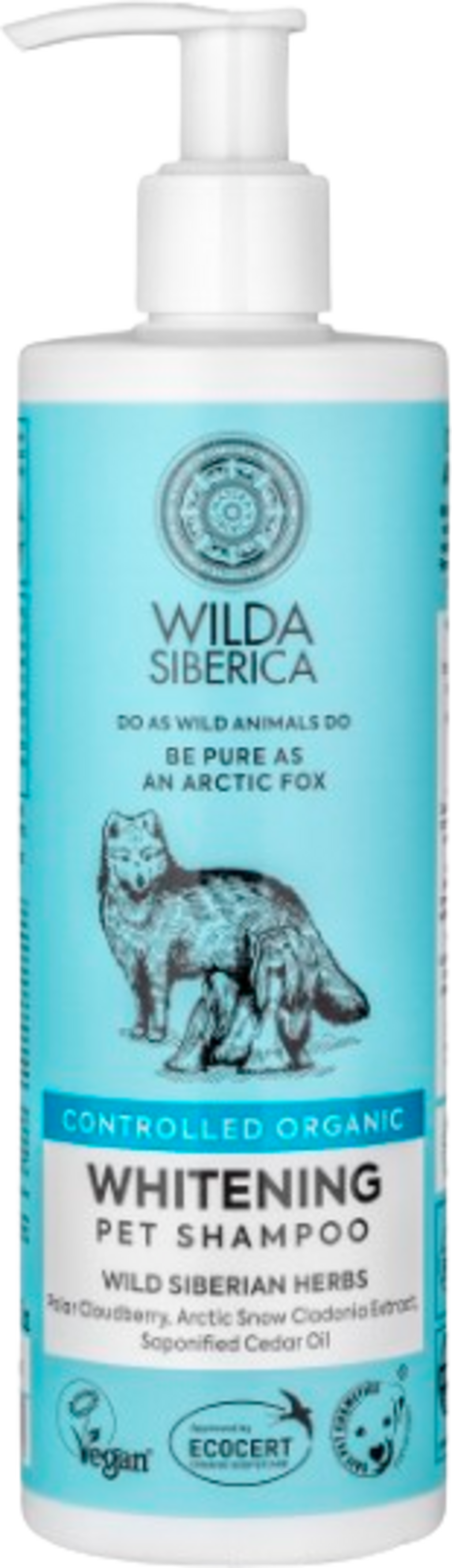 WILDA SIBERICA  Whitening Pet Shampoo, 400 ml