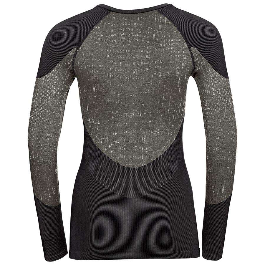 Odlo Blackcomb Crew Neck Ondershirt Lange Mouwen Zwart Dames