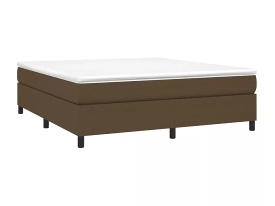Sommier à lattes de lit Marron foncé 180x200 cm Tissu