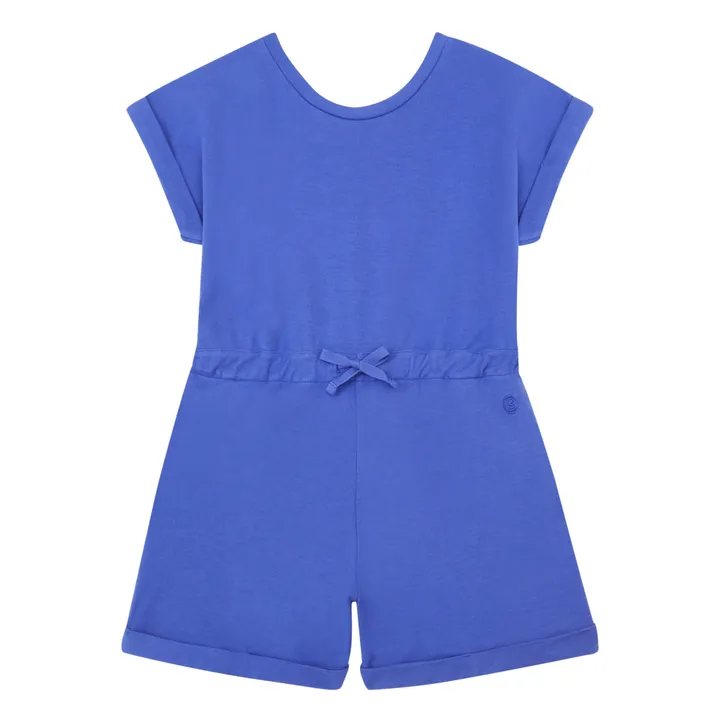 SMALLABLE BASICS Combi-Short Fille Coton Bio | Bleu