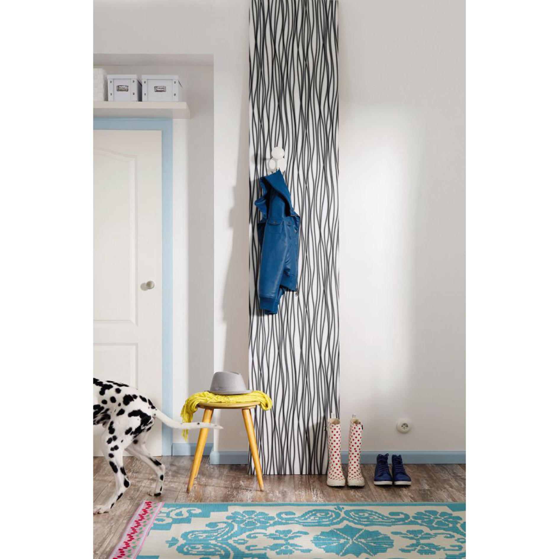Vlies-Fototapete ZEBRA - schwarz-weiß - 50x270 cm
