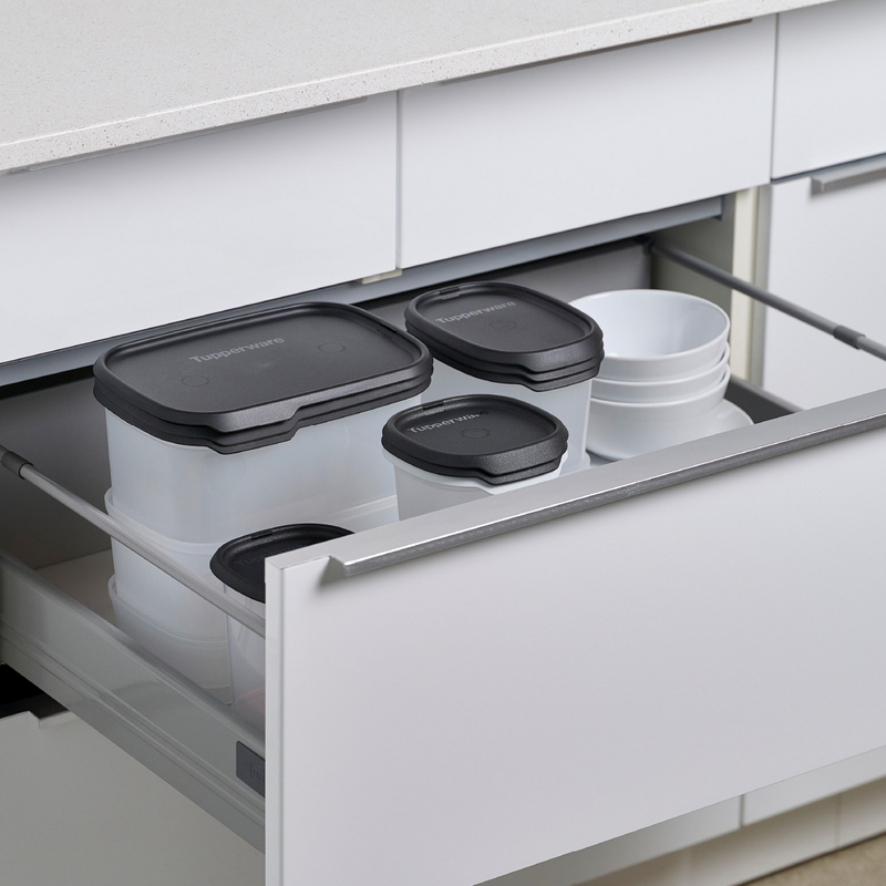 One Touch Fresh® 2,8 l Stapelbarer Vorratsbehälter für kurze Nudeln, Frühstückflocken, Kekse und vieles mehr