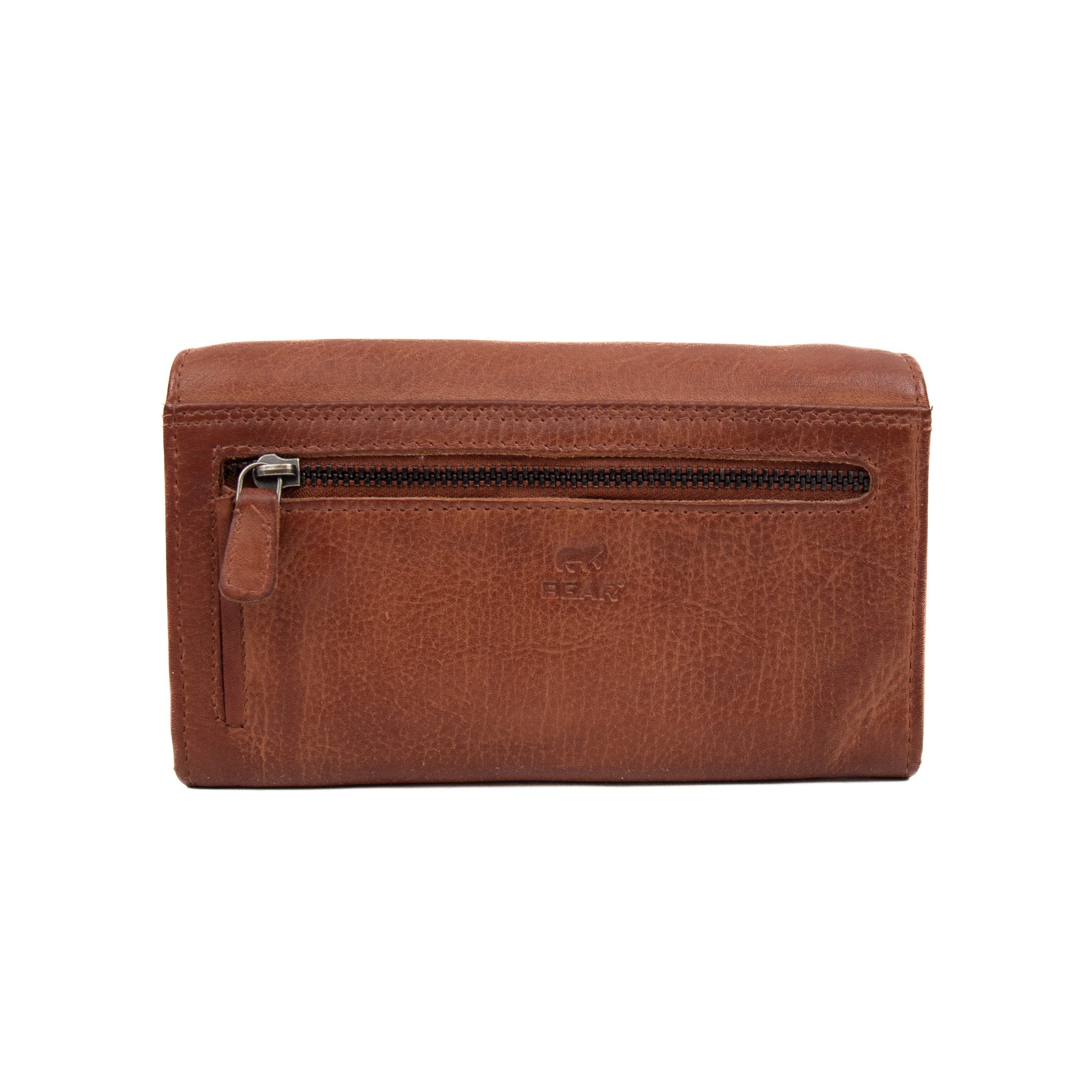 Overslag portemonnee 'Sigrid' cognac - CP 6096 Cognac