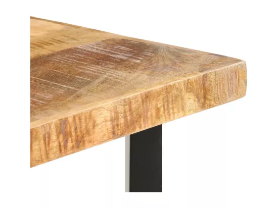 Table de bar 120x58x107 cm Bois de manguier brut