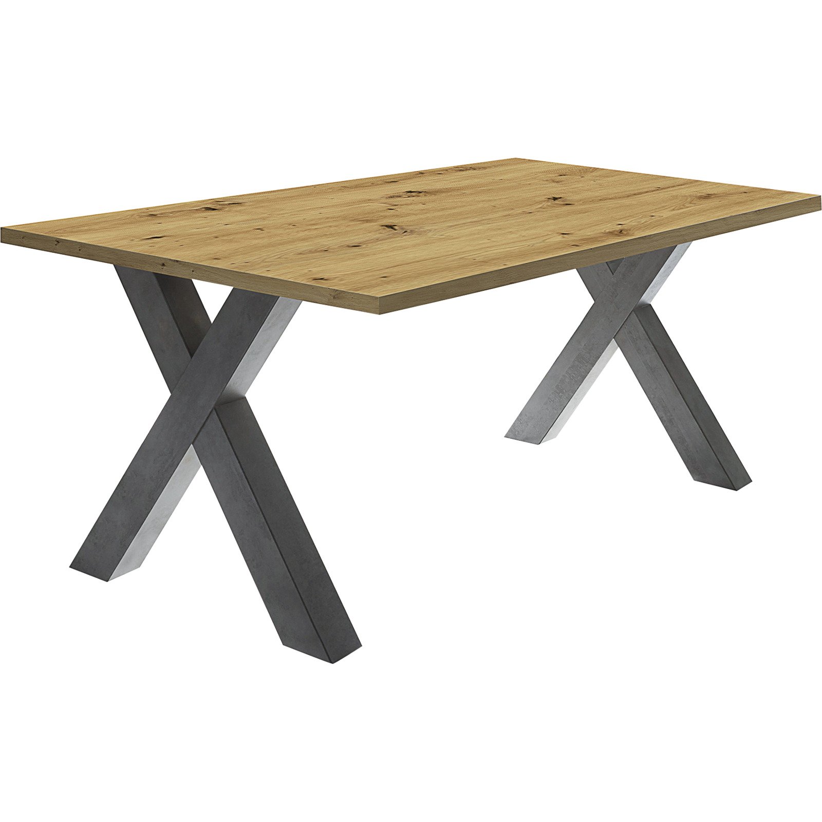 Tisch Magna Dekor A-Fuss 160 x 75 x 90 cm, Plankeneiche