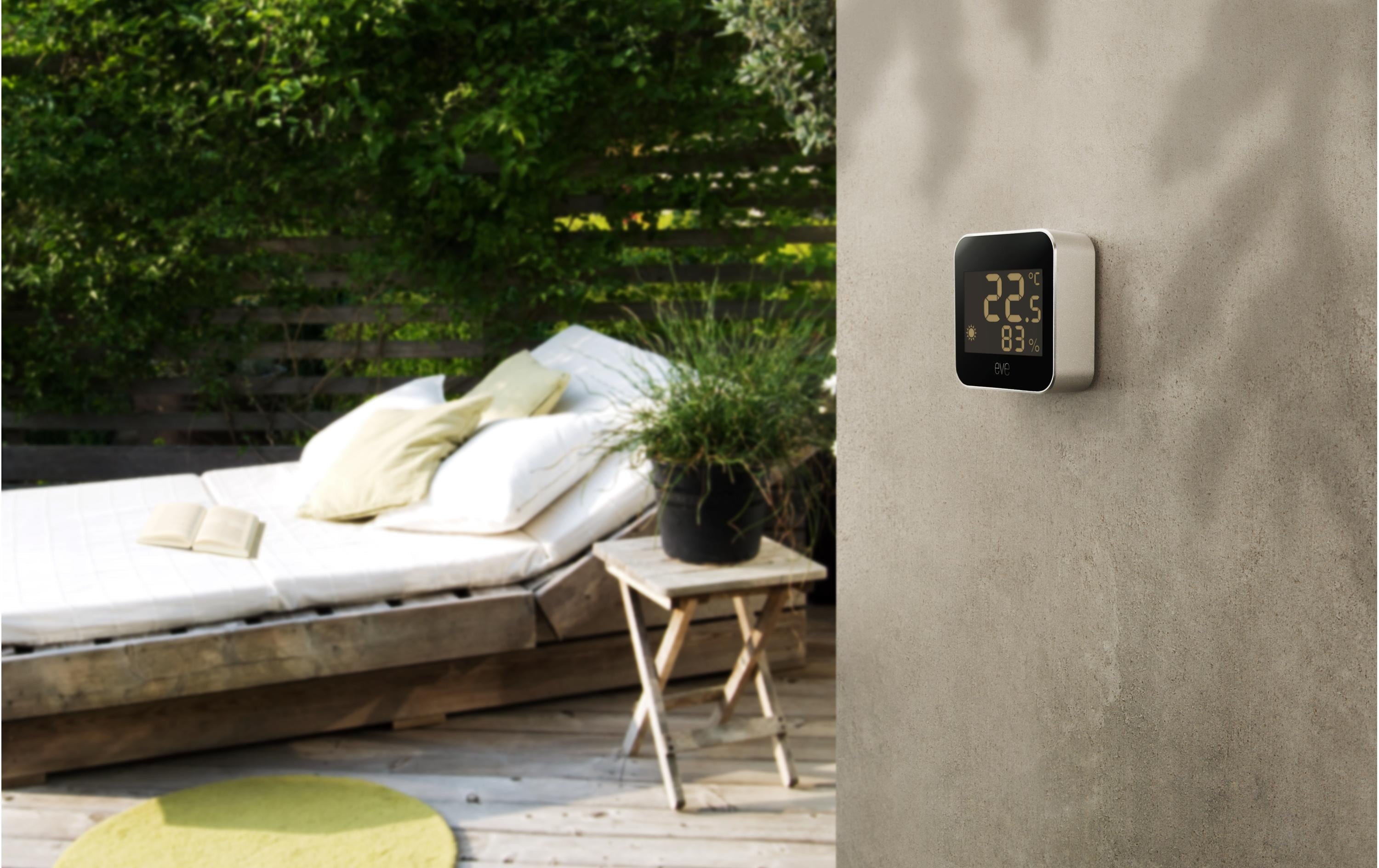 Wetterstation Eve Weather mit Matter-TechnologieSmarte Wetterstation kompatibel mit Matter