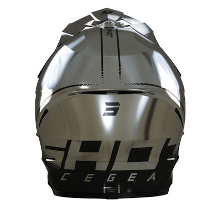 Casque cross Shot FURIOUS DRAW 3.0 - CHROME GLOSSY 2023 - Gris