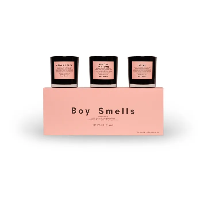 Boy Smells Set de 3 bougies Cedar, Hinoki, St.Al