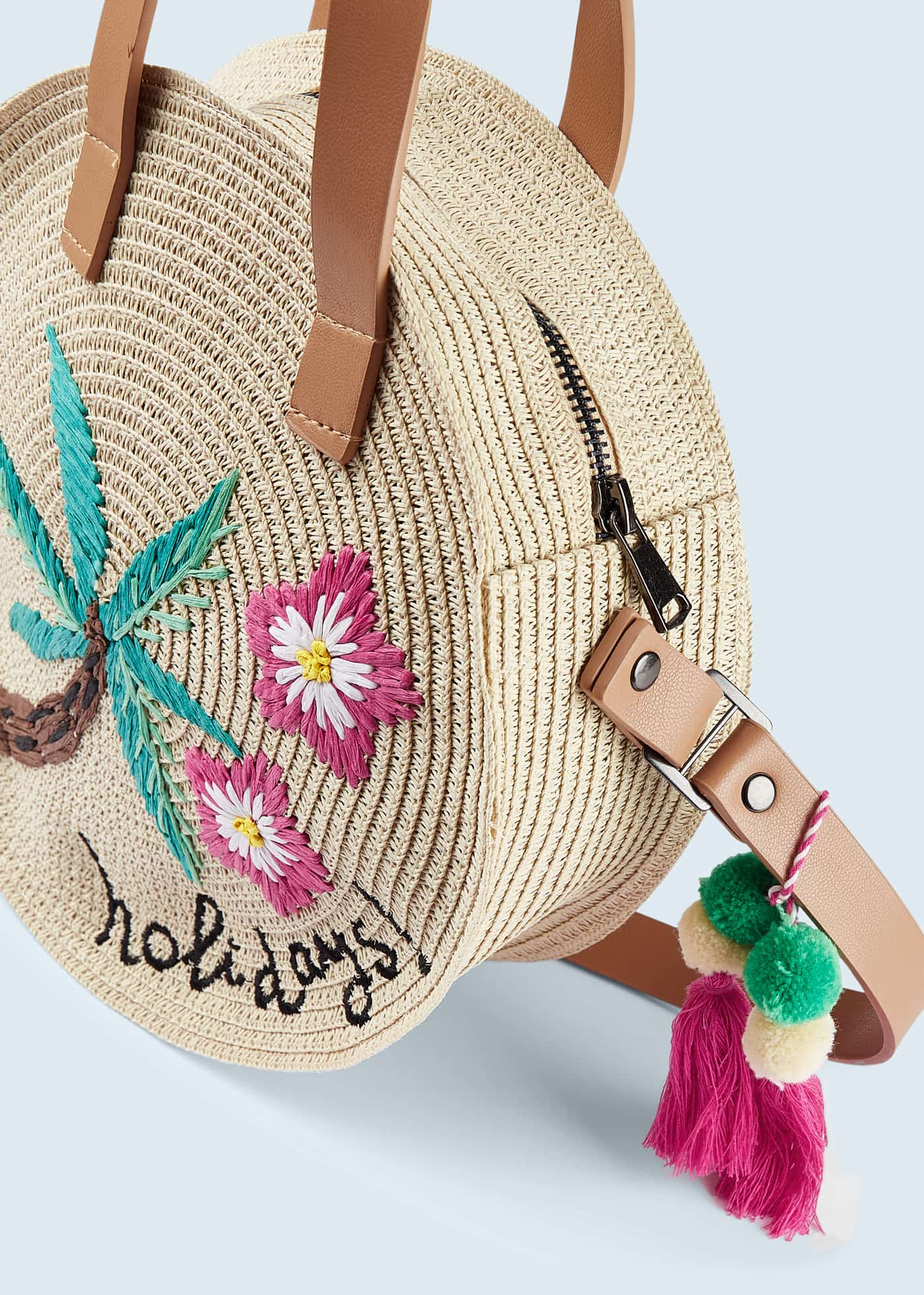 Bolsa bordada para meninas