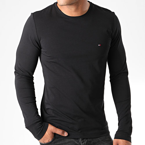 Tee Shirt Manches Longues Stretch Fit Slim 0804 Noir