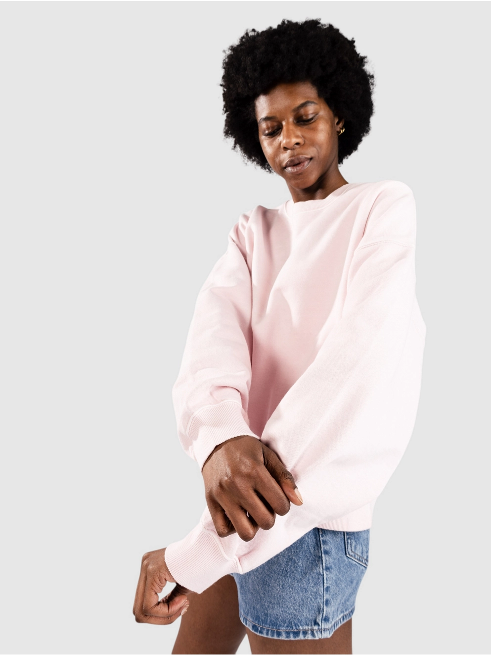 Carhartt WIP Benton Sweater air pink/garment dyed