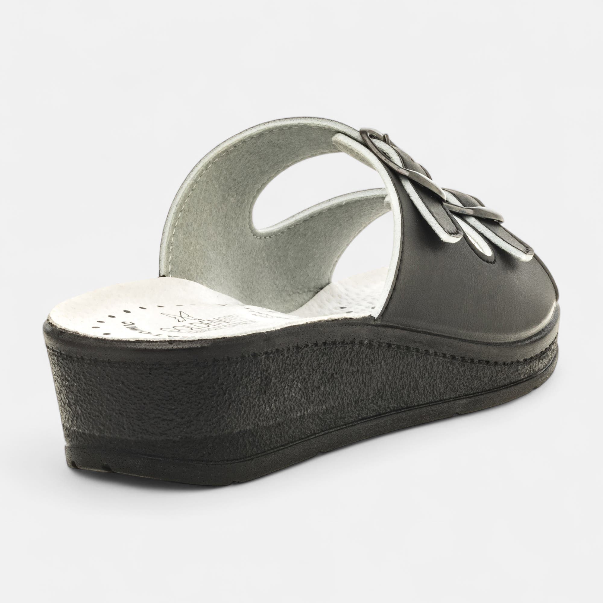 Nu-pieds confort Femme noir