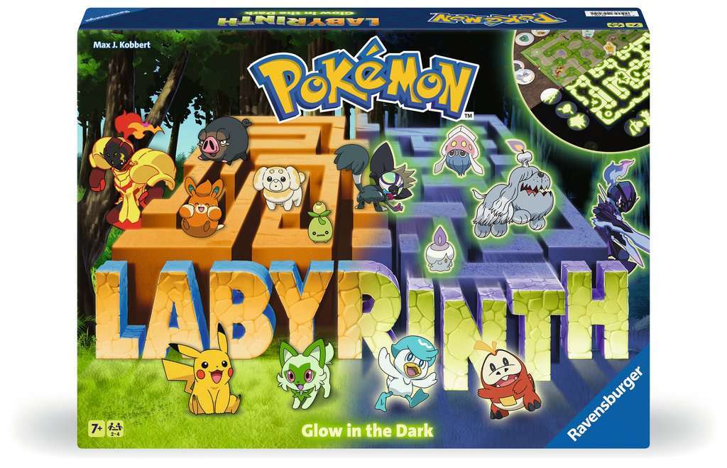 Ravensburger Spiel Pokémon Labyrinth Glow in the Dark