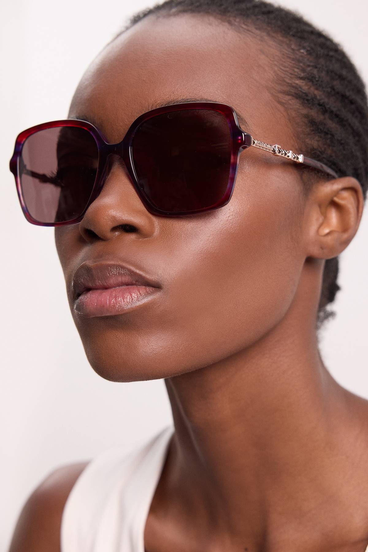 KarenMillen Lunettes De Soleil Arrondies Écaille De Tortue