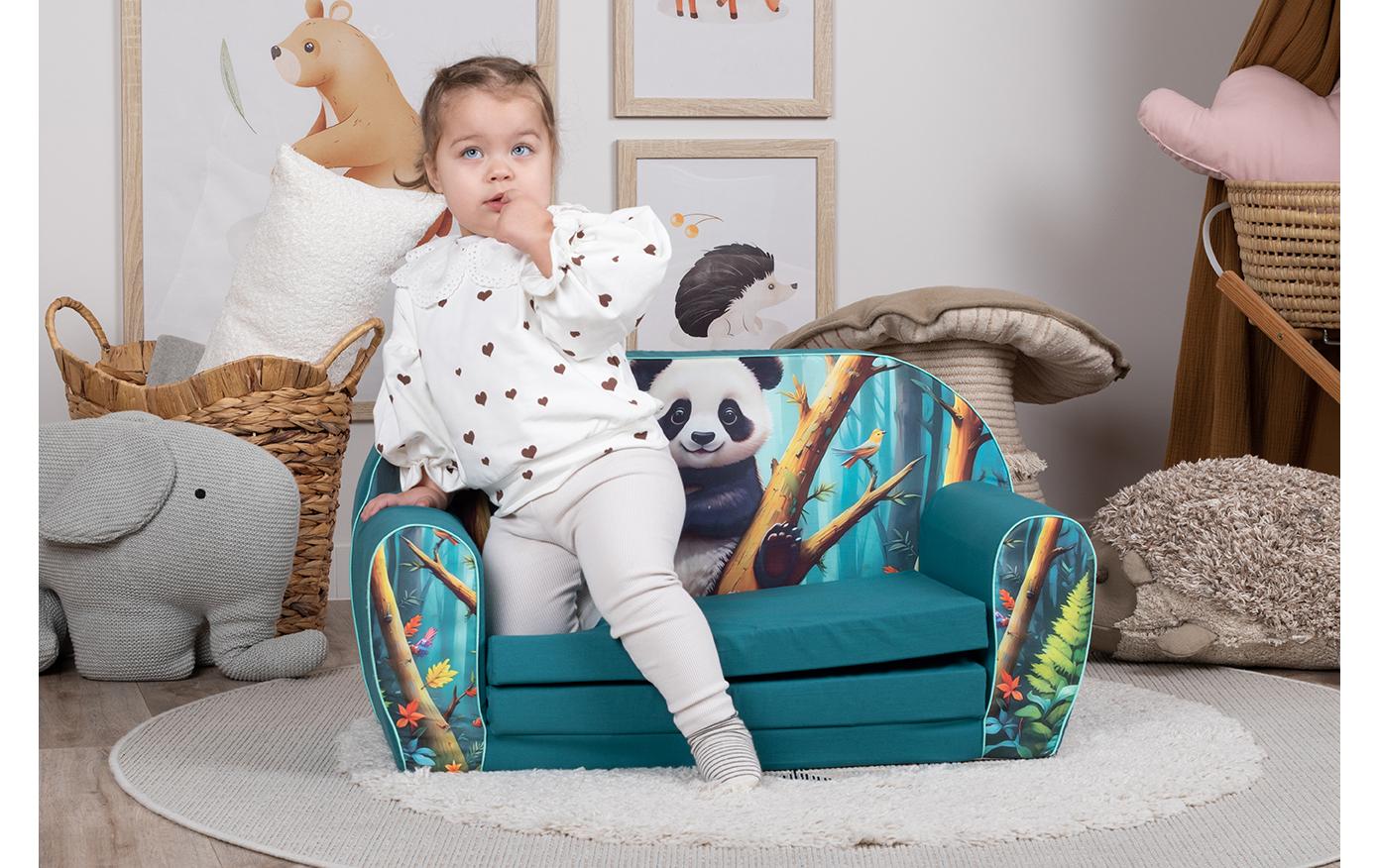 Kindersofa Lucky pandaSofa mit niedlichem Motiv