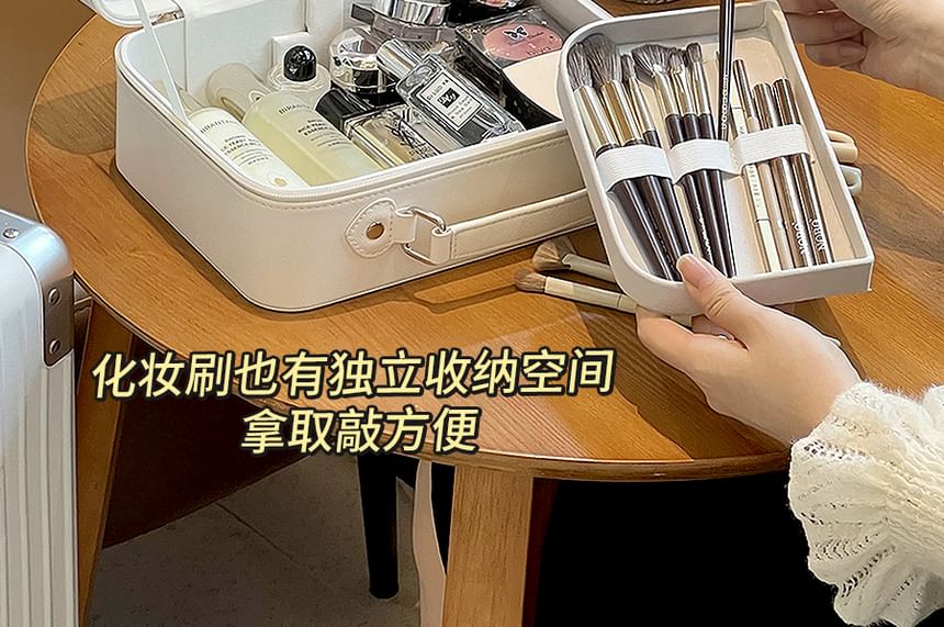 Momoi - Eenvoudige make-uptas / organizer voor stijltang / contactlensreinigingsetui / contactlenshouder / set