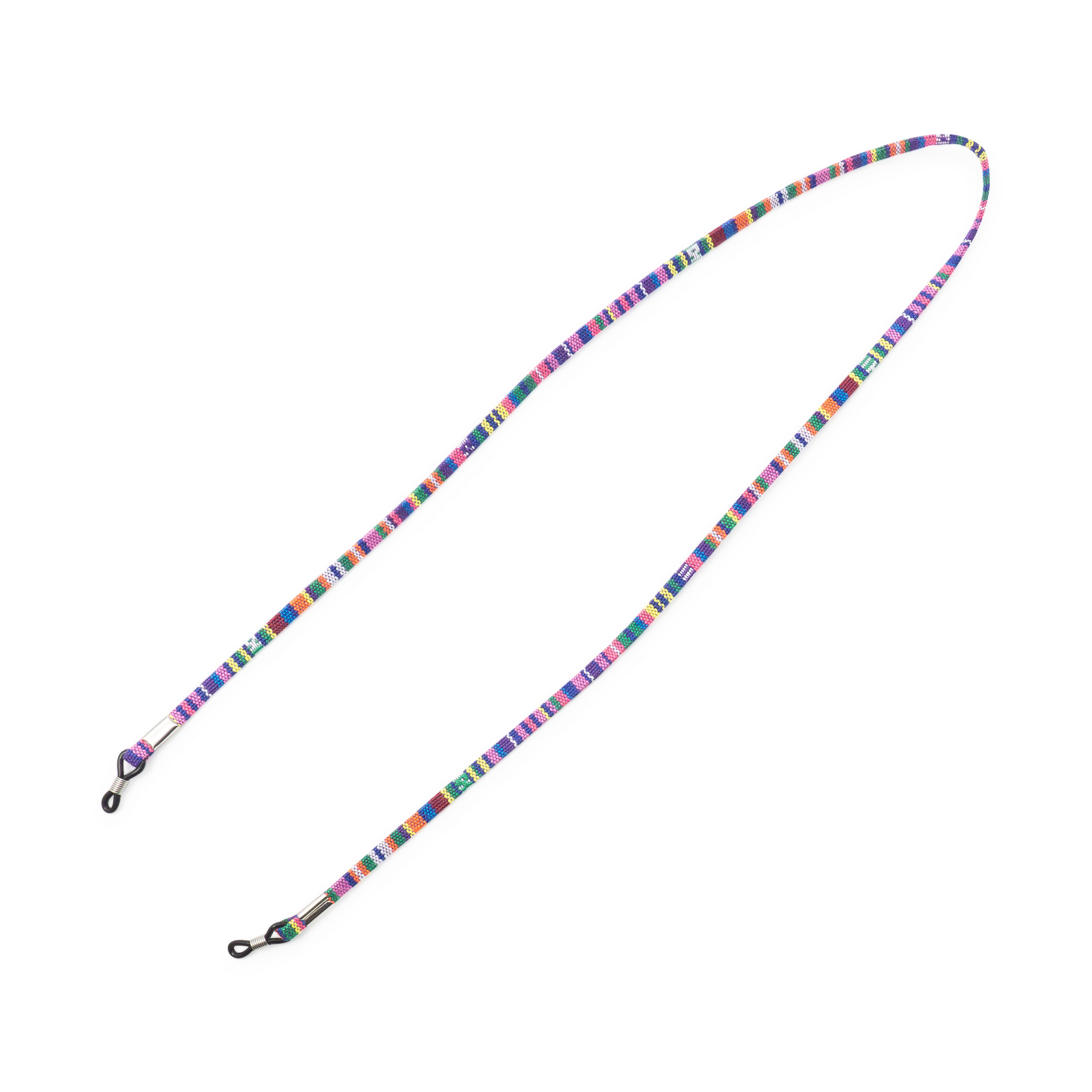 (70cm) Eyewear Halter Brillenkette Sonnenbrillenband aus Baumwolle im Ethno Style - Lila