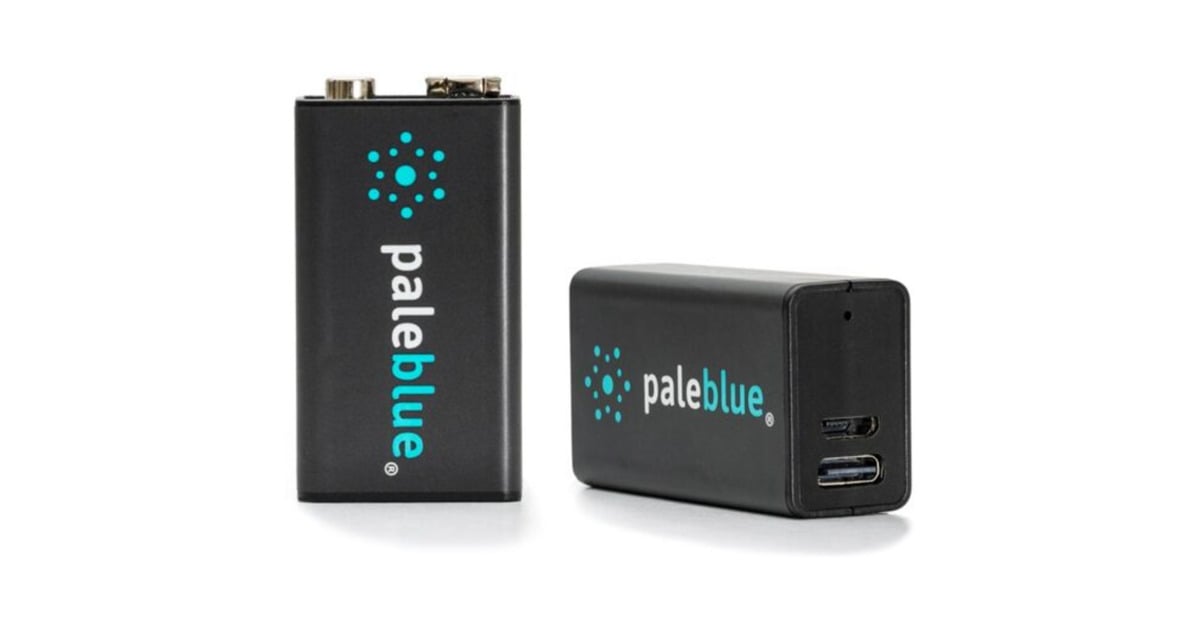 Paleblue9V (USB-C) Oplaadbare batterij, 2 stuks  (Zwart)