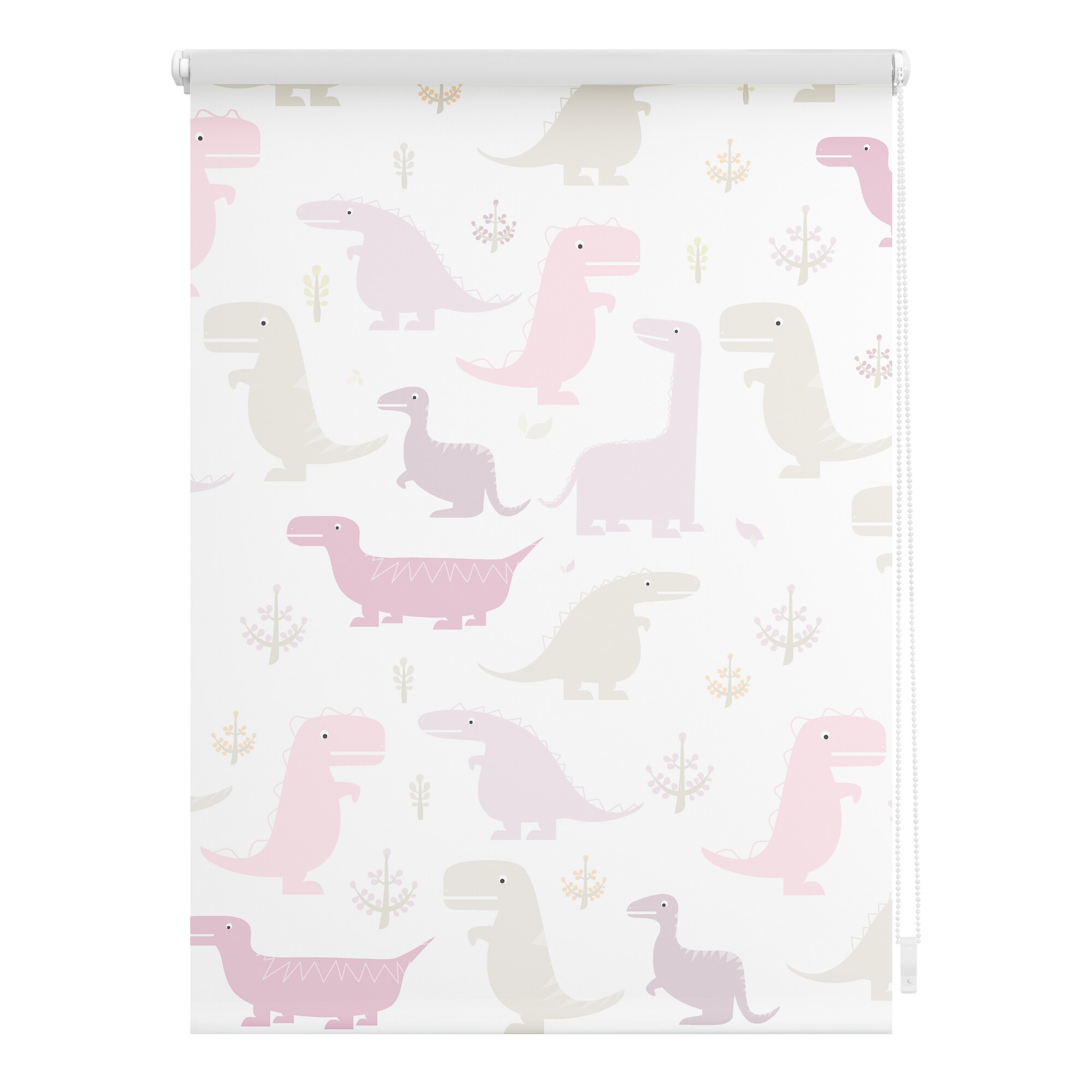 Lichtblick Rollo Klemmfix, ohne Bohren, Verdunkelung, Dino- Pink