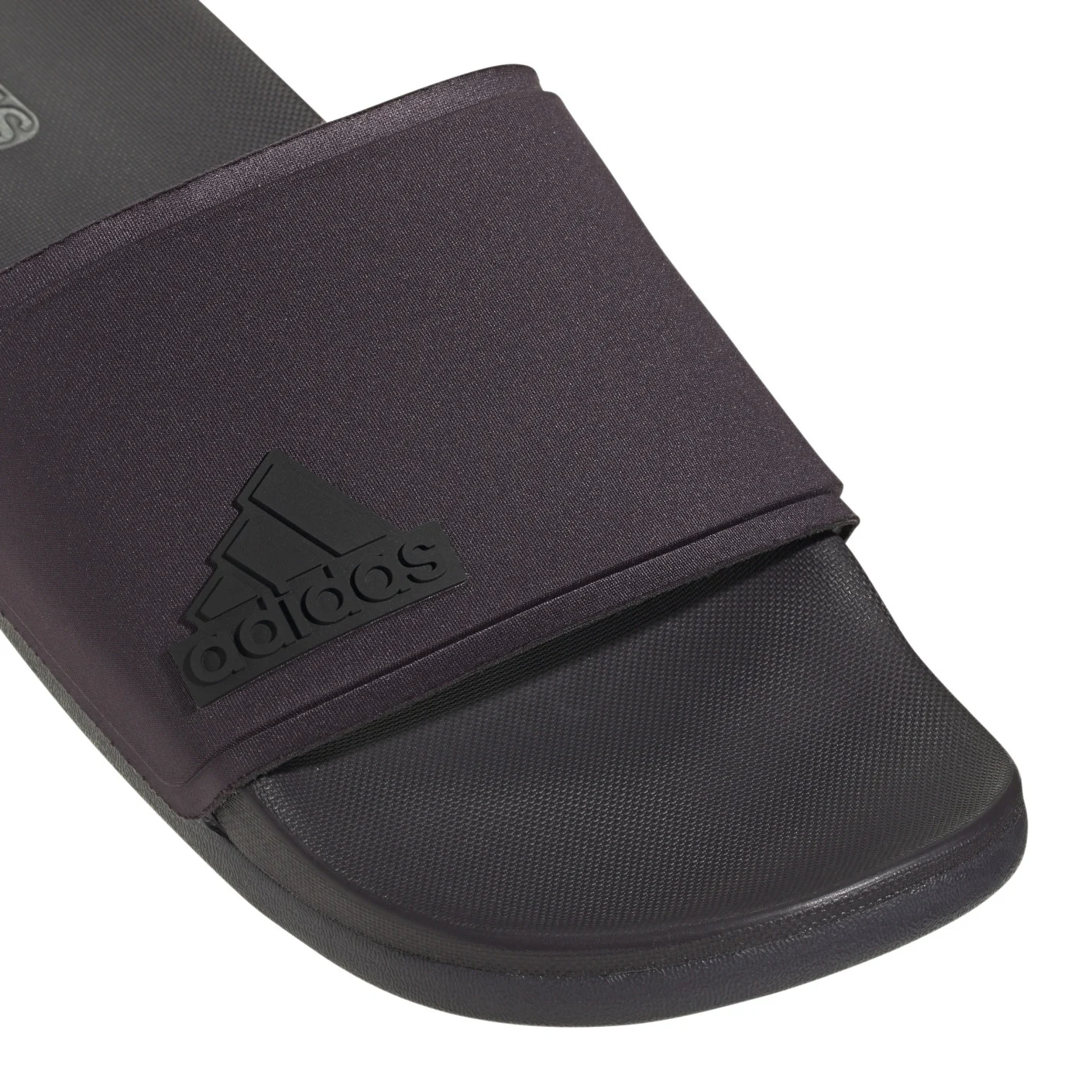 Adidas Adilette Comfort Elevated Slippers Zwart Donkerpaars