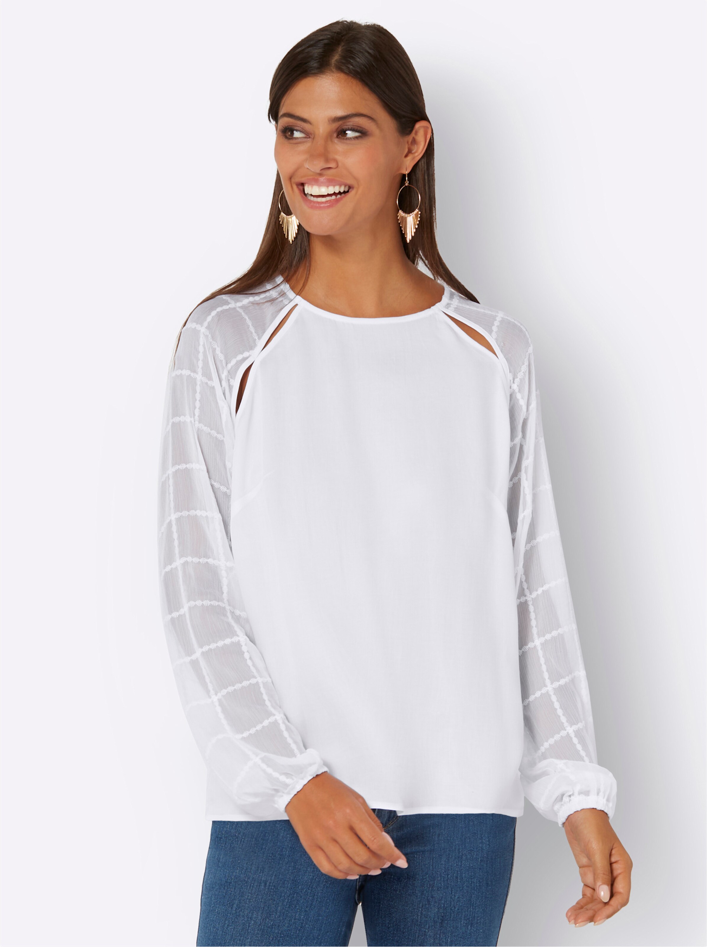 Bluse in weiß