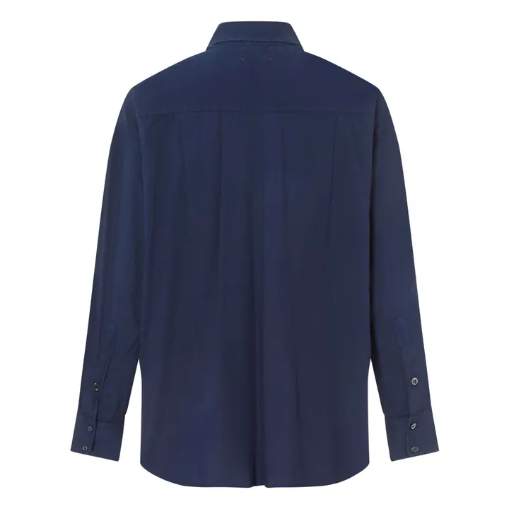 Xirena Chemise Sydney Popeline de Coton | Bleu marine