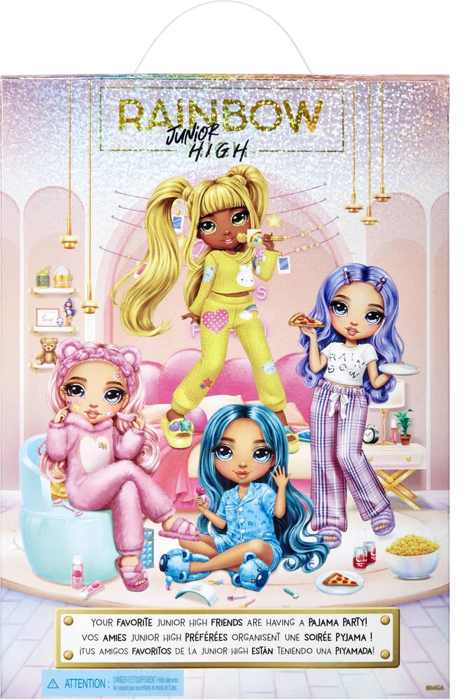 JUNIOR HIGH PYJAMA PARTY POUPEE MANNEQUIN 22CM - SKYLER BLEU ET ACCESSOIRES