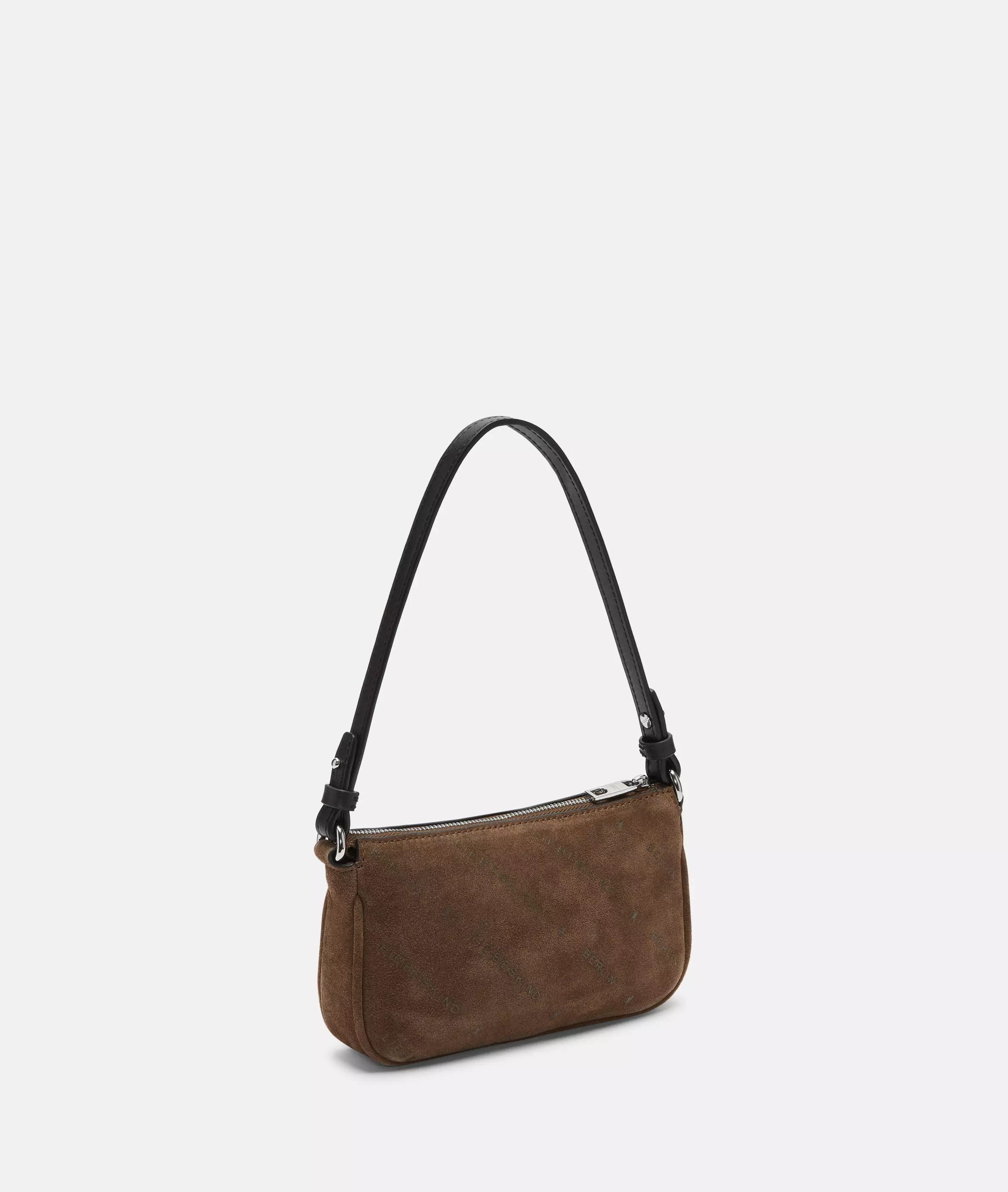 Monogram Crossbody XS Suede shoulder bag with Liebeskind Berlin lettering