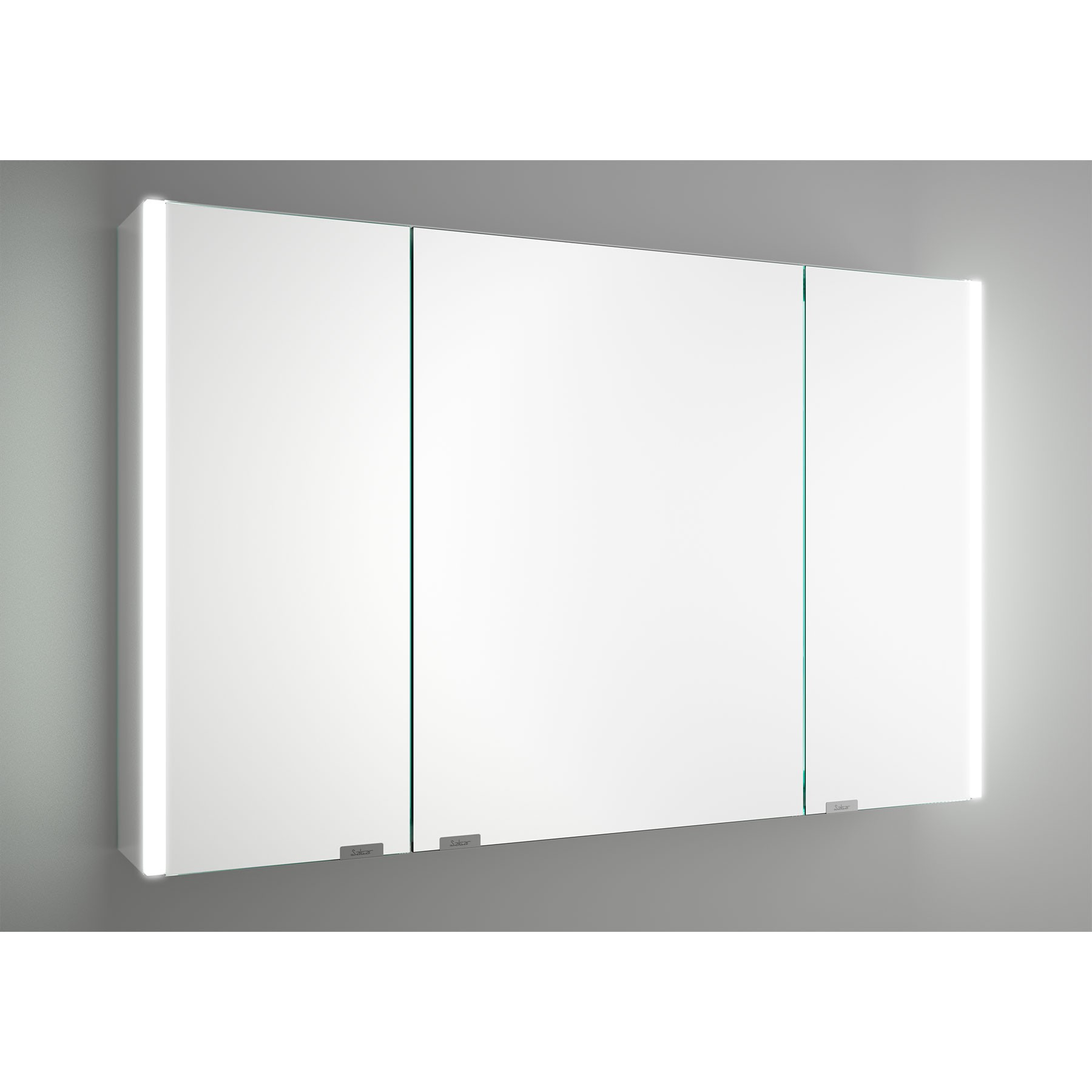 Muebles Ally spiegelkast met verlichting zijkant 103x65cm wit