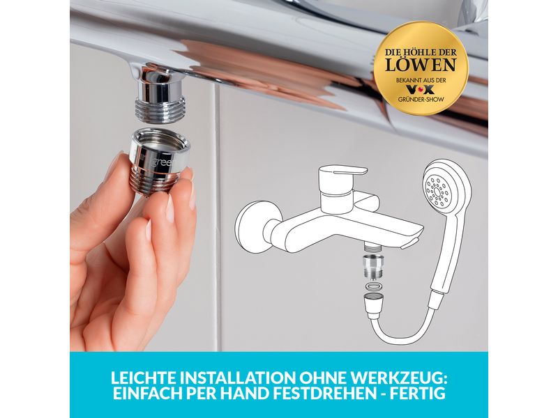 puregreen Wassersparregler Wasserhahn Adapter aus «Die Höhle der Löwen»