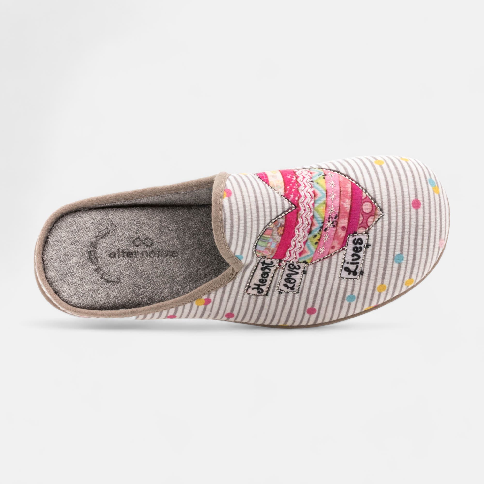 Pantoufles mules Femme multicolore