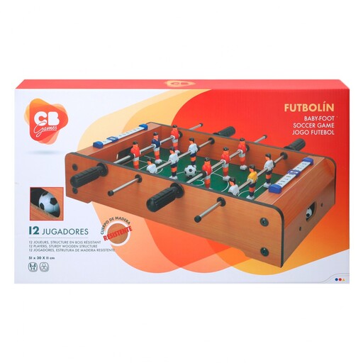 Mesa de pebolim de madeira para crianças - CB Games