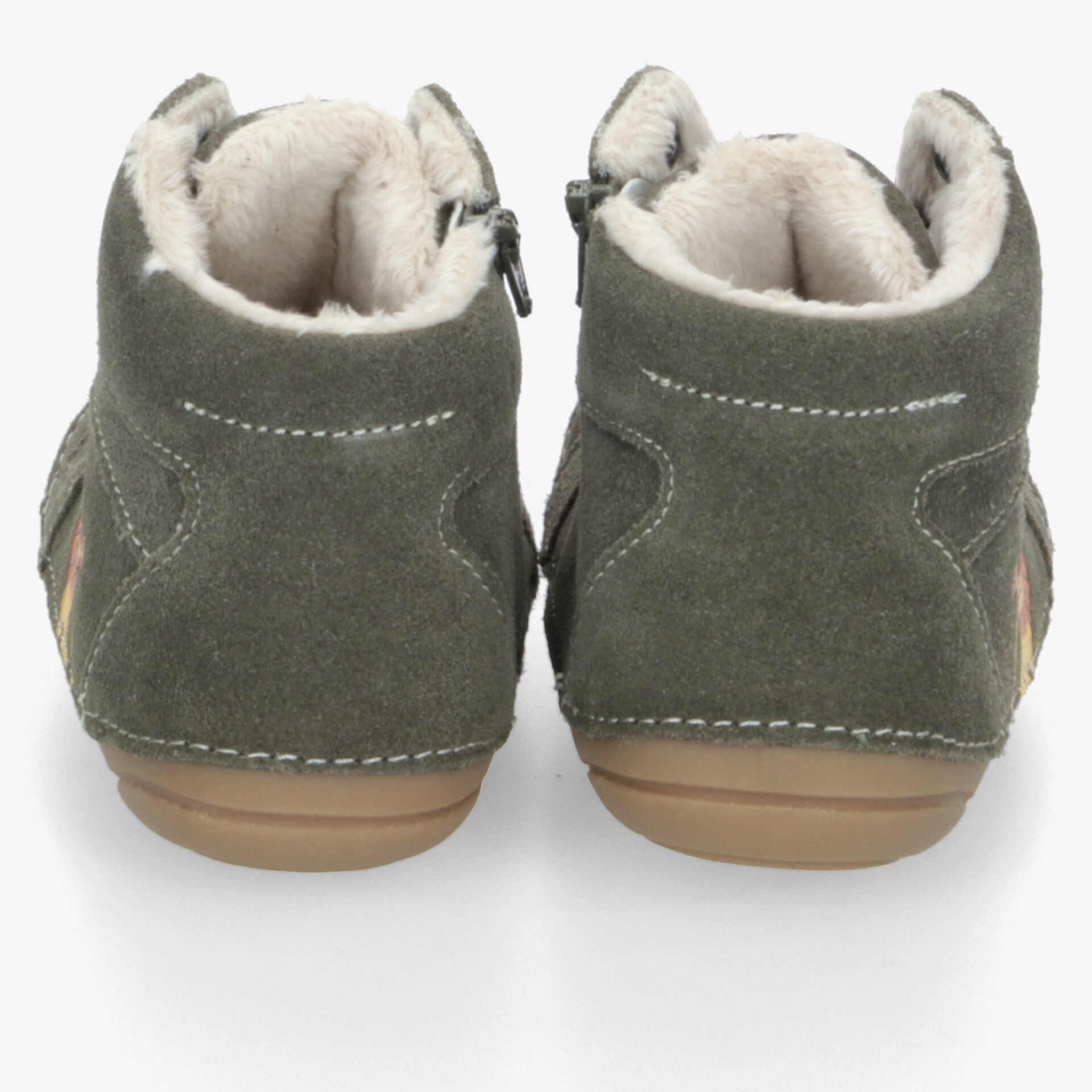 Bambulini Kinder Schnürstiefel olive