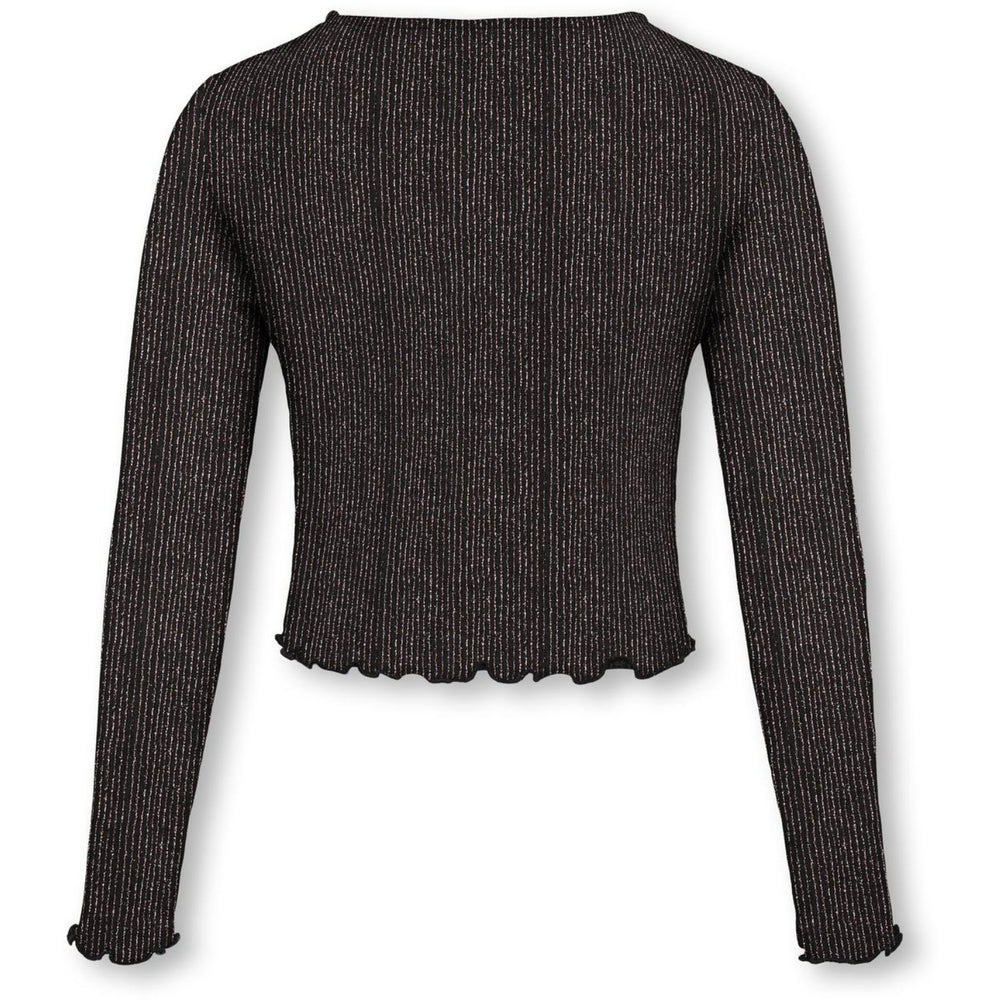Køb kids ONLY Black Lurex Rose Gold/Stripe Kogqueen L/S Glitter Top Bf Jrs