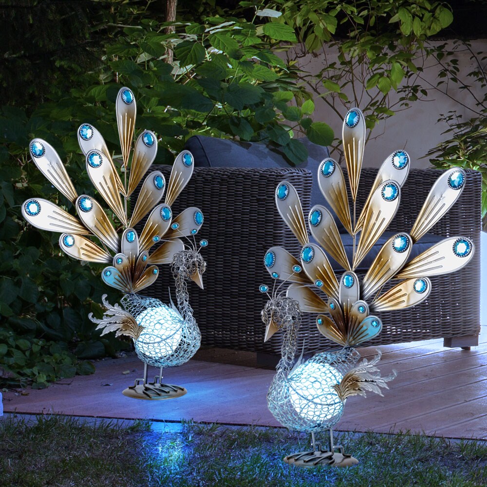 Elegantes 2er Set LED-Solarleuchten mit IP44 Schutzart