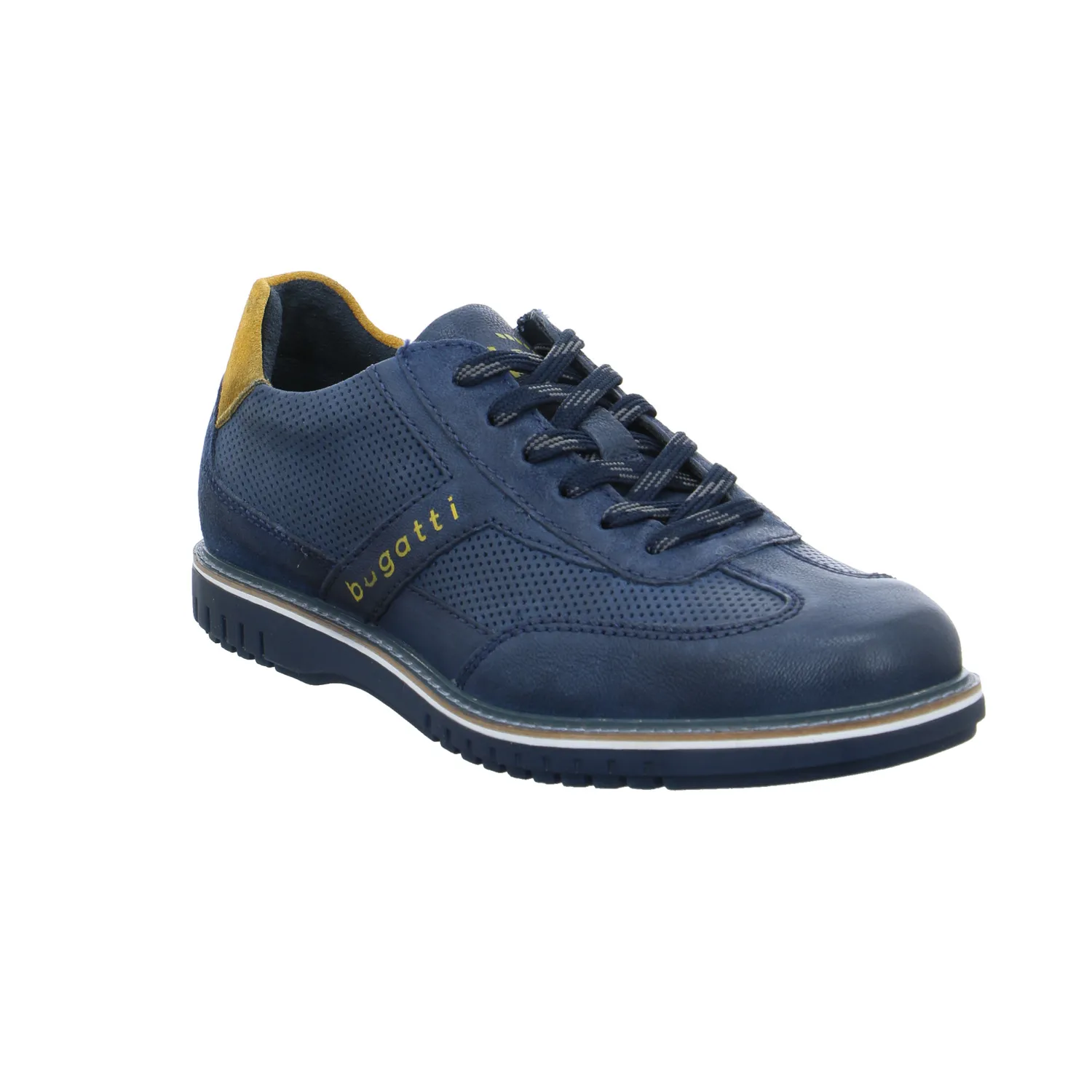 BUGATTI SHOES Halbschuhe Sneaker Blau Leder