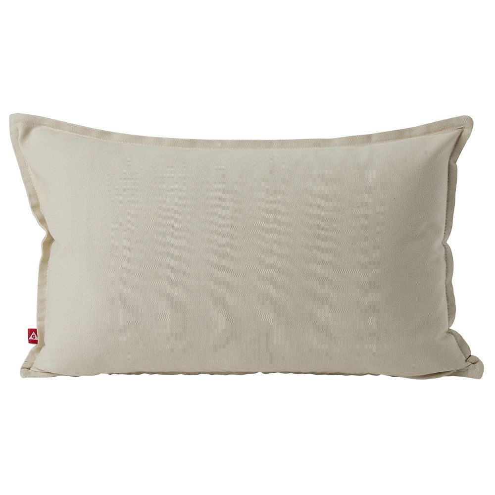 Housse de coussin coton Panama 30x50cm blanc