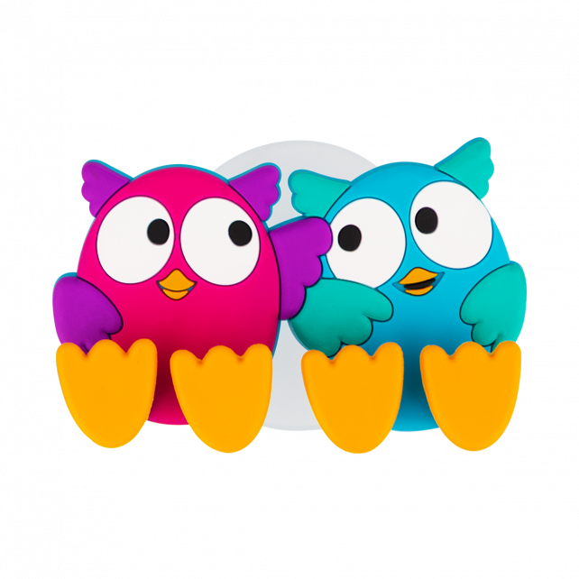 Support porte 2 brosses à dents - Ani-toothi