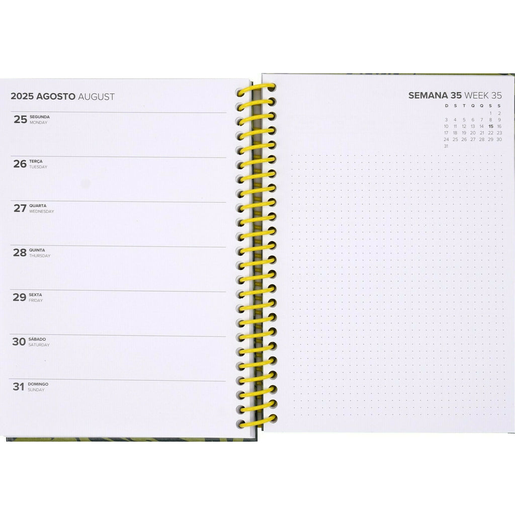 Agenda Esp A5 2025 Semanal Mood Note!