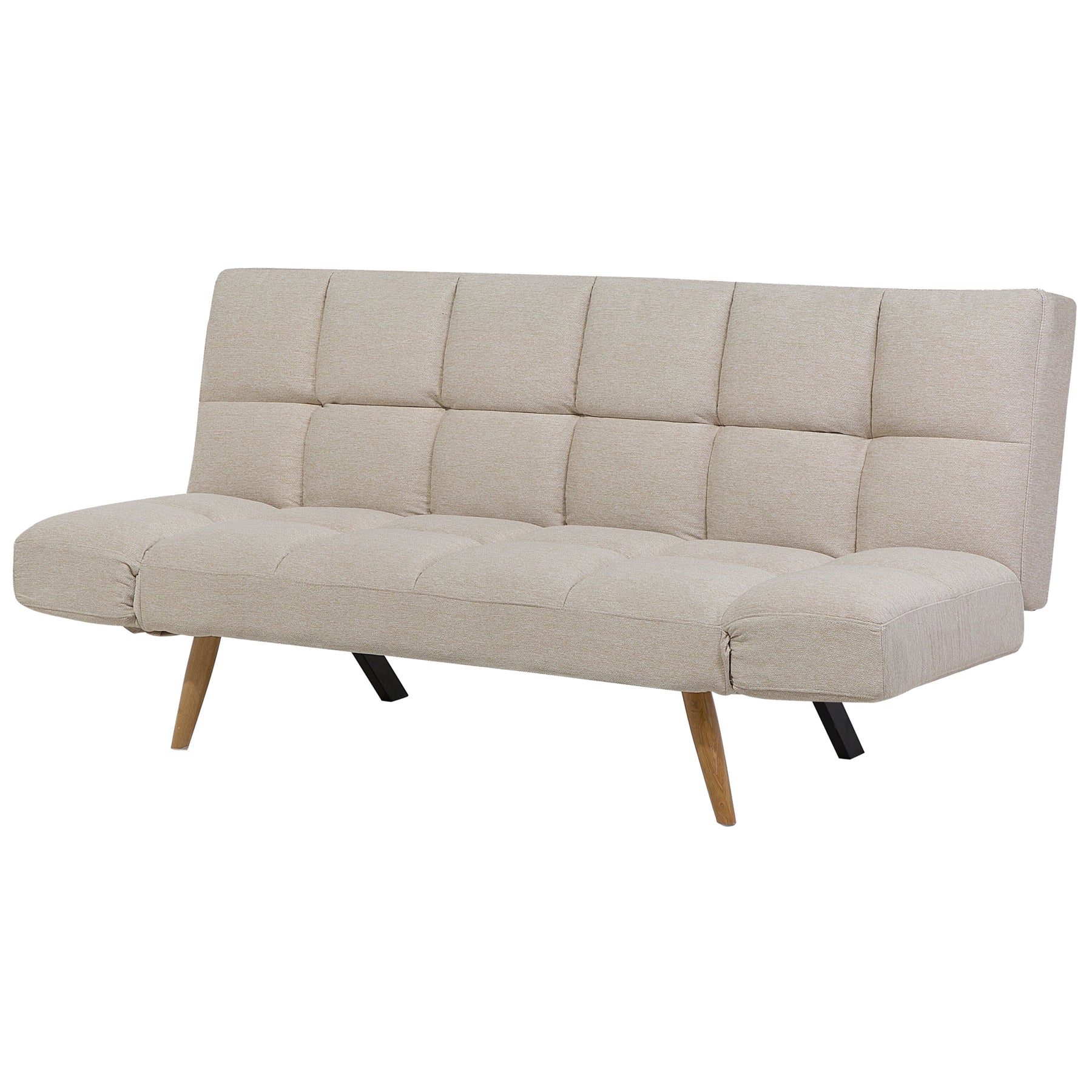Beliani - INGARO  - Slaapbank 3-zits - Beige - Polyester